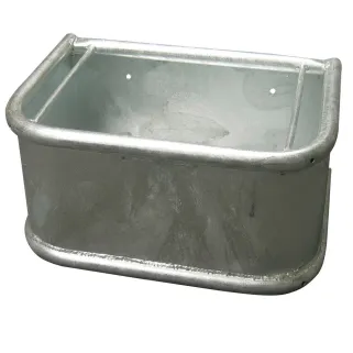 Mangeoire zinguée rectangulaire 45x34 cm - 35L