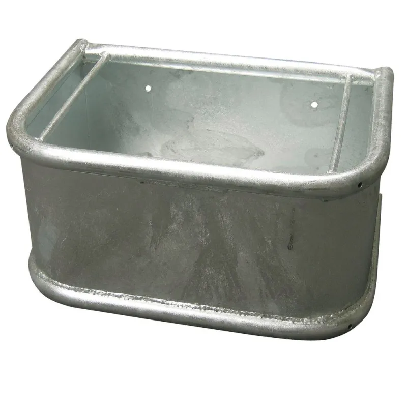 Mangeoire zinguée rectangulaire 45x34 cm - 35L