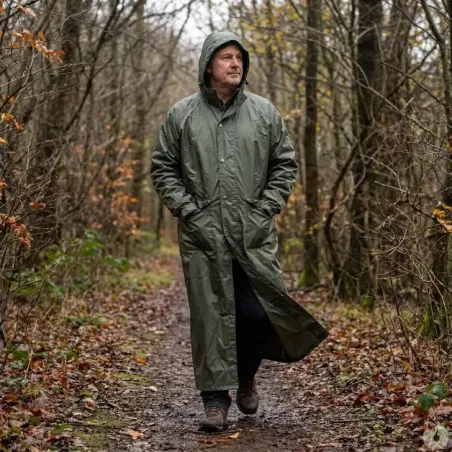 Manteau imperméable kaki coupe-vent S à 3XL