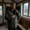 Veste coupe-vent fourrée kaki S à 3XL - imperméable