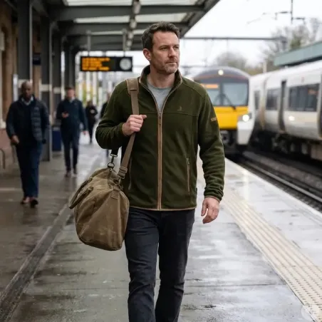 Blouson polaire Scotland 4 poches kaki M à 4XL