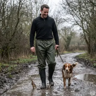 Pantalon imperméable Tonerre kaki - Chasse & extérieur