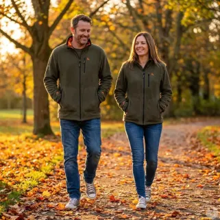 Blouson polaire réversible Pro Hunt kaki/blaze M-4XL