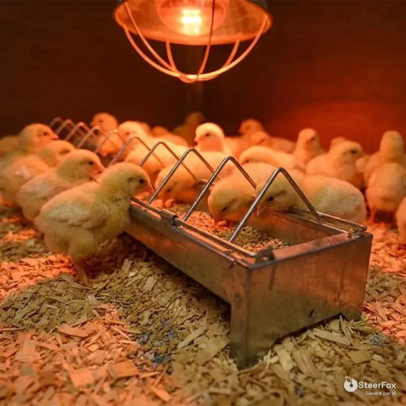 Mangeoire poussins et cailles GAUN 50 cm | Ducatillon
