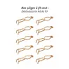 Piège à taupe en fil rond acier cuivré - Efficace et simple