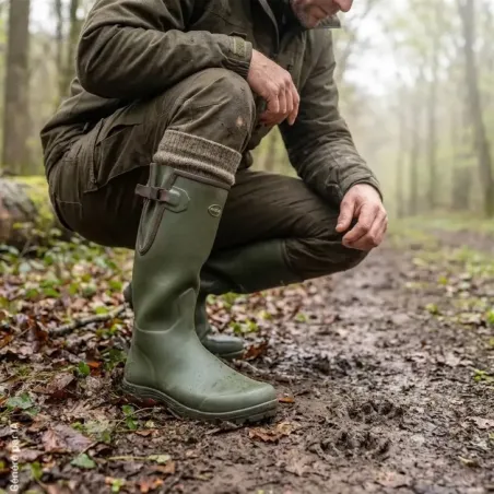 Bottes Arxus Pioneer Nord Green isolées néoprène -15°C