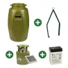 Kit agrainoir autonome 6V avec bidon 60L et batterie