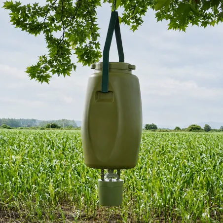 Kit agrainoir autonome 6V avec bidon 60L et batterie