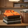 Veste enfant imperméable Ridge orange/vert 6-16 ans