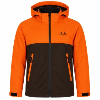 Veste enfant imperméable Ridge orange/vert 6-16 ans