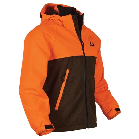 Veste enfant imperméable Ridge orange/vert 6-16 ans