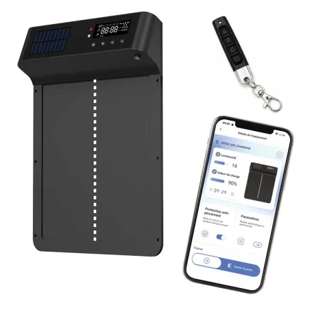 Portier solaire automatique pour poulailler avec app