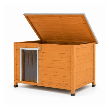 Niche en bois isolante Taille M - Épicéa 3 couches 92x68x60 cm