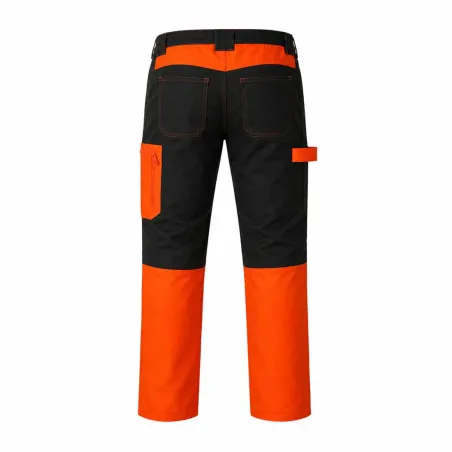 Pantalon traque enfant orange/kaki 6-16 ans polyester-coton