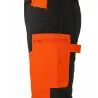 Pantalon traque enfant orange/kaki 6-16 ans polyester-coton