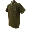 Polo chasse kaki brodé sanglier - Coton piqué S à 3XL