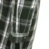 Chemise grand-père carreaux vert en flanelle M à 5XL