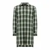 Chemise grand-père carreaux vert en flanelle M à 5XL