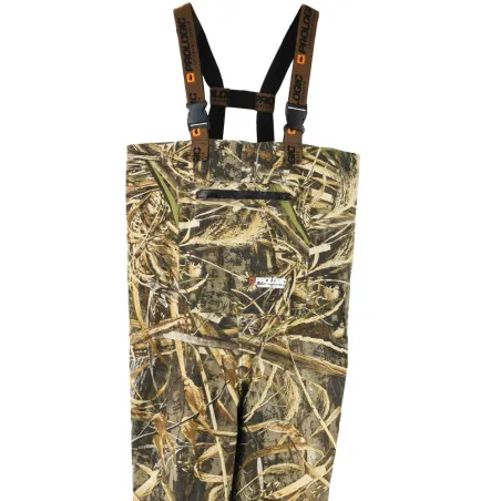 Bottes PVC camouflage Max4 pour pêche et nature