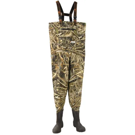 Bottes PVC camouflage Max4 pour pêche et nature