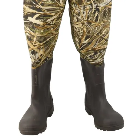 Bottes PVC camouflage Max4 pour pêche et nature