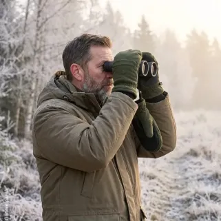 Gants-moufles chauffants kaki S à 2XL - Swedteam