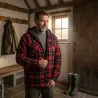 Veste rouge Treeland doublée sherpa à capuche
