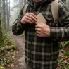 Chemise marron Treeland doublée sherpa à capuche