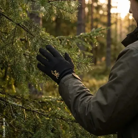 Gants Browning Pro Shooter noirs avec inserts aérés