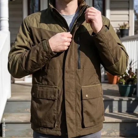 Veste Baroudeur robuste en canevas marron M à 3XL