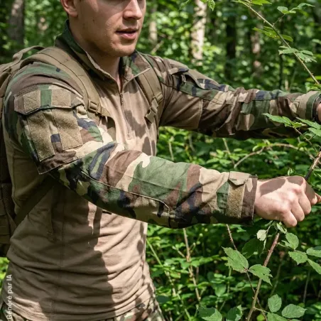 Chemise Ubas Fighter camo col zippé M à 3XL - Chasse & Outdoor