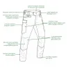Pantalon Fighter renforcé kaki - Tailles 40 à 54