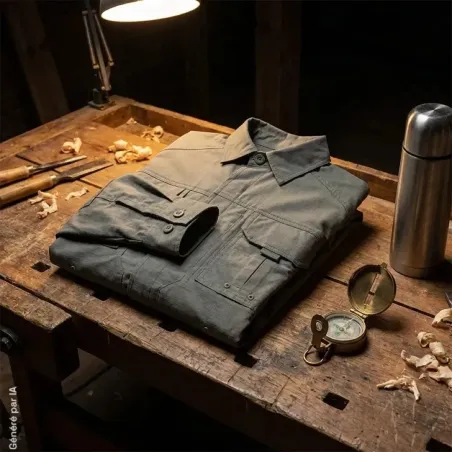 Chemise Fighter renforcée respirante kaki M à 3XL