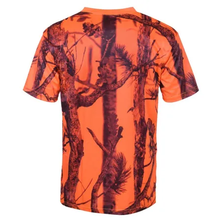 T-shirt Camouflage Ghost Polyester Alvéolé Col Rond