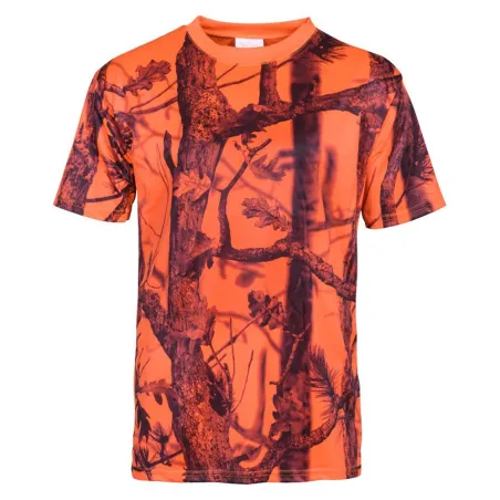 T-shirt Camouflage Ghost Polyester Alvéolé Col Rond