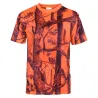 T-shirt Camouflage Ghost Polyester Alvéolé Col Rond