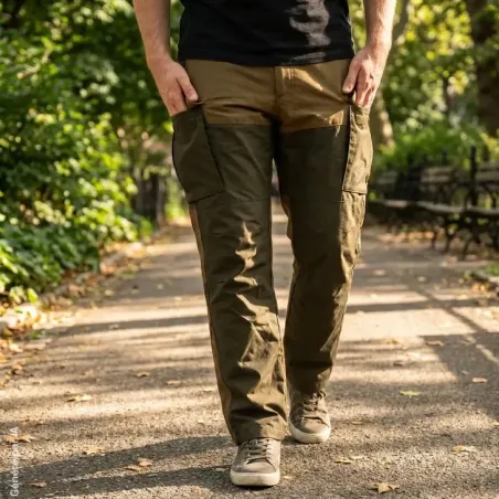 Pantalon Trackeasy Tabac - Résistant et Confortable