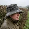 Chapeau Diana Country Vert - Coton Ciré Imperméable