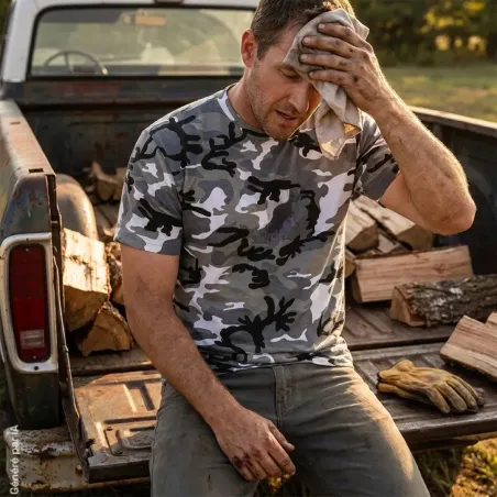 T-shirt Camo Désert Idaho® Homme - Coton 160g/m²