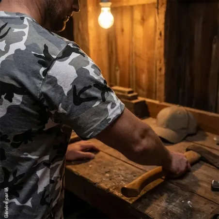 T-shirt Camo Désert Idaho® Homme - Coton 160g/m²
