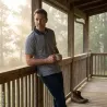 Polo Homme LMA® Gris Chiné - Confort & Style Éleveur