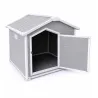 Niche chien polypropylène avec porte 120x115x120 cm