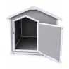 Niche chien polypropylène avec porte 120x115x120 cm