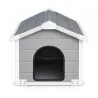 Niche chien polypropylène toit chalet 80x80x79,5 cm