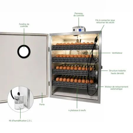 Couveuse Pro Expert Couvitech® 224 œufs