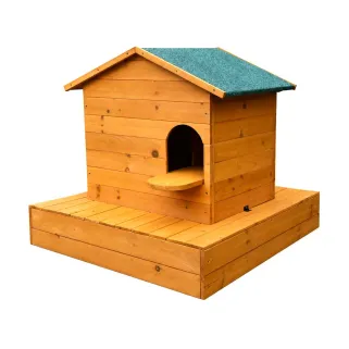 Nichoir flottant en bois pour oiseaux d’eau - 72 x 49 x 58 cm