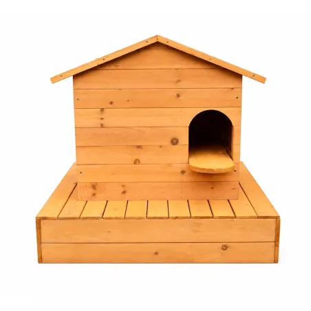 Nichoir flottant en bois pour oiseaux d’eau - 72 x 49 x 58 cm