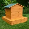 Nichoir flottant en bois pour oiseaux d’eau - 72 x 49 x 58 cm
