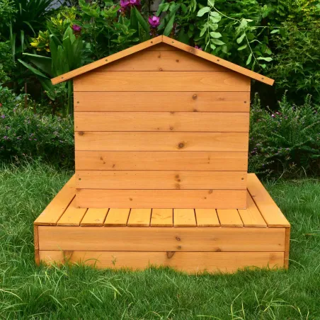 Nichoir flottant en bois pour oiseaux d’eau - 72 x 49 x 58 cm