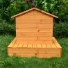 Nichoir flottant en bois pour oiseaux d’eau - 72 x 49 x 58 cm
